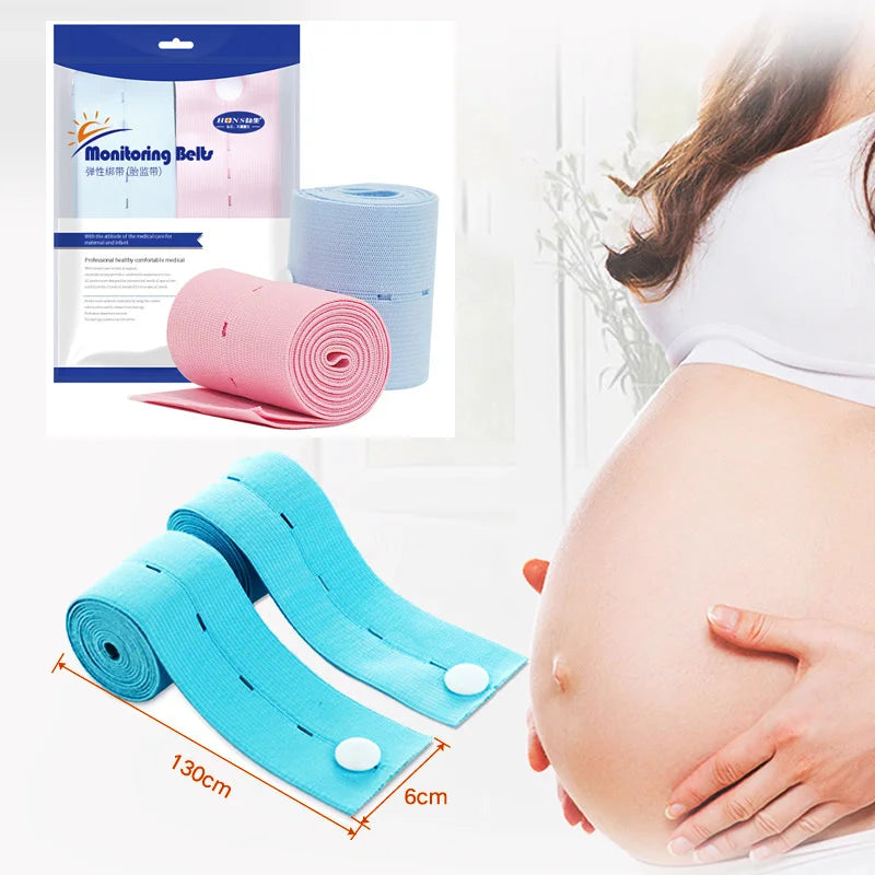2 Pcs Maternity Belt Elastic Pregnancy Belly Band Professional Fetal Heart Monitoring Bandage For Pregnant Women Prenatal Care