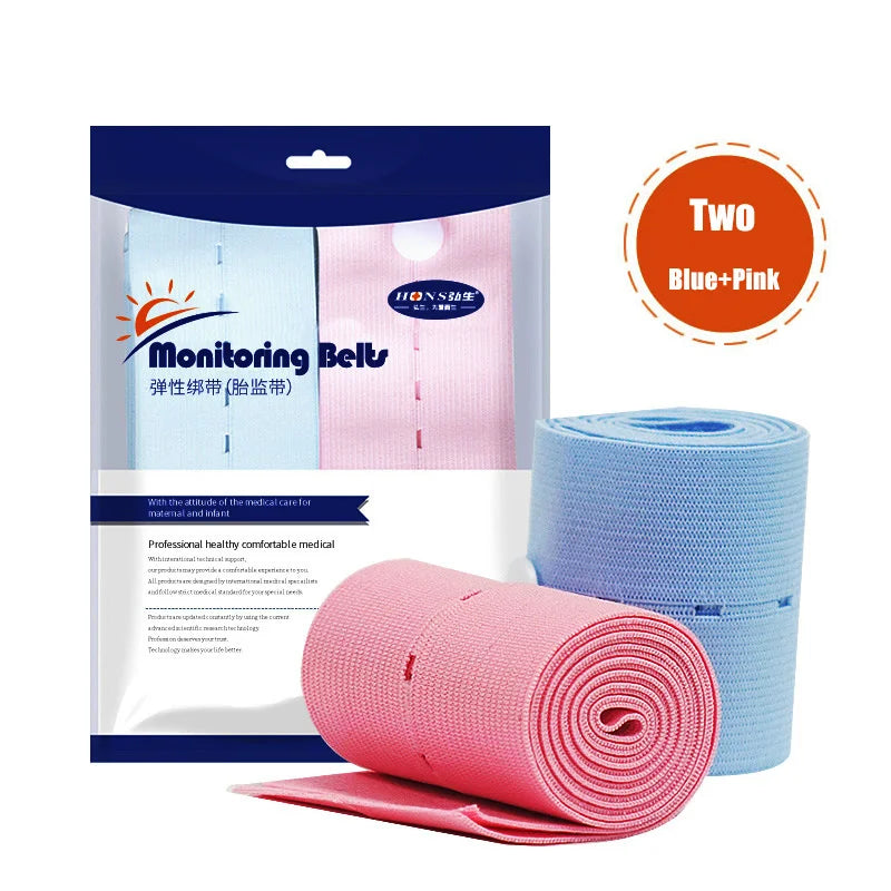 2 Pcs Maternity Belt Elastic Pregnancy Belly Band Professional Fetal Heart Monitoring Bandage For Pregnant Women Prenatal Care