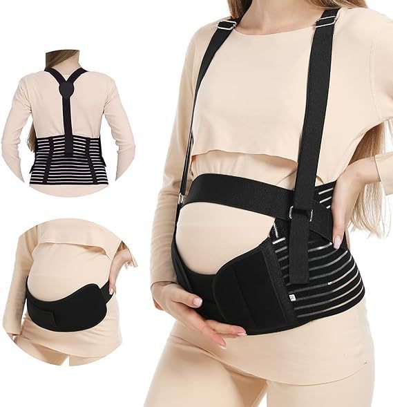 Maternity Support Belt – 3-Piece Adjustable Set for Pregnancy